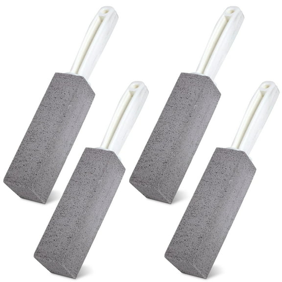 4 Packs Pumice Cleaning Stone with Handle,Pumice Stone for Toilet Bowl Cleaning for Cleaning Toilets,Bathtubs,Grills,Swimming Pools,Sinks