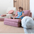 thumbnail image 4 of Dundy Sillón Infantil Moon | Puff Montessori Convertible | Espuma Certificada | Ideal para Juego y Lectura | Diseño Neutro, Fundas Lavables. (Rosa), 4 of 4