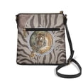 thumbnail image 2 of Kuiaobaty Zipper Tiger Print Leather Crossbody Bag for Women, Lightweight Multi Pockets Sling Handbag with Adjustable Strap, Roomy Casual Messenger Purse Crossbody for Travel, 2 of 7