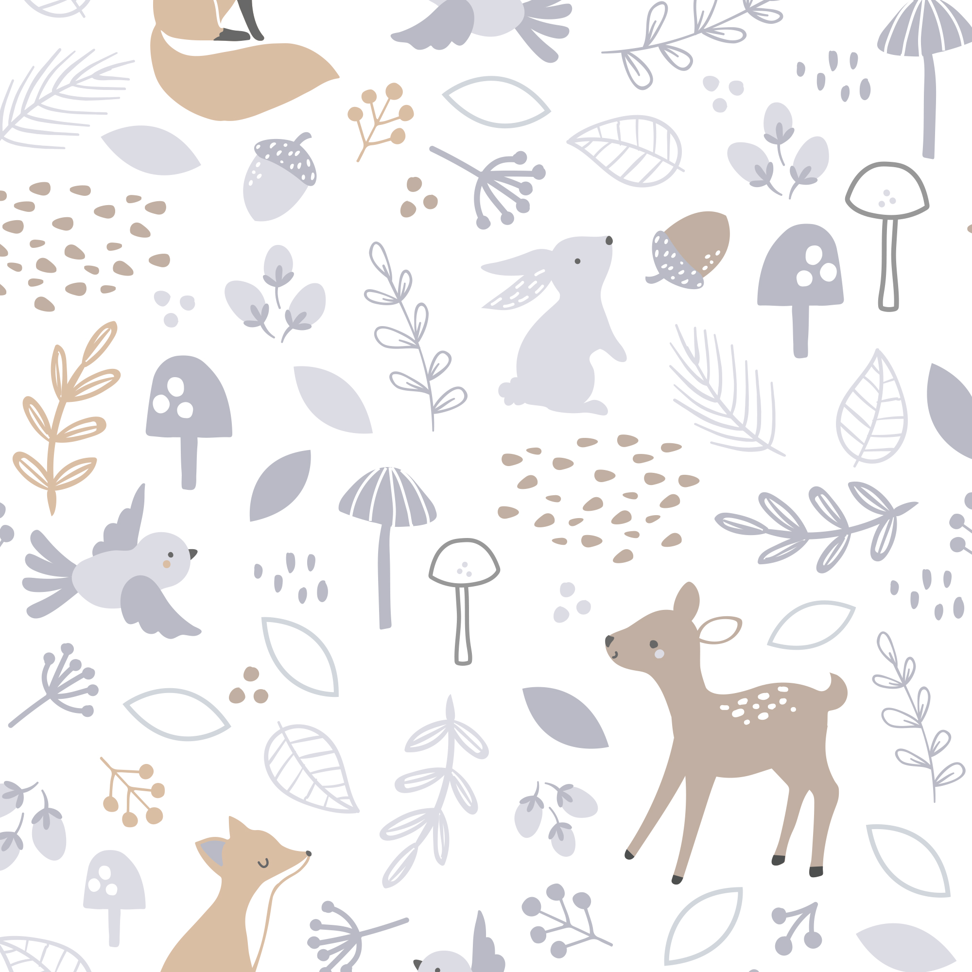Bedtime Originals Deer Park Fitted Crib Sheet, Woodland Animals photo 5