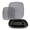 Belize Square in Black & Gold-50 Piece (25 Guest), variant on " Occasions 50 Plates Pack (25 Guests)-wedding Party Disposable Plastic Plate Set -25 X 10'' Dinner + 25 7'' Salad & Dessert (belize Square In Black)