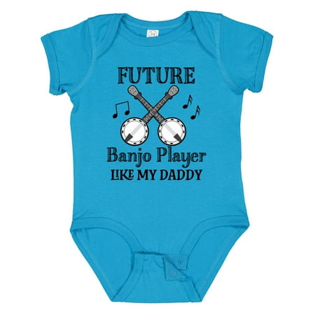 

Inktastic Future Banjo Player Like Daddy Gift Baby Boy or Baby Girl Bodysuit