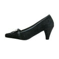 thumbnail image 3 of FLORAL Nyla Women's Wide Width Rhinestone Dress Pumps BLACK 12, 3 of 6