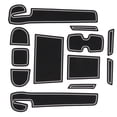 thumbnail image 2 of Center Console Mat, Anti Slip Door Pocket Liners Black White  For Maintenance Replacement For  Swift 2018-2020, 2 of 8