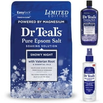 Dr Teal's Magnesium Bath Bundle, Snowy Night