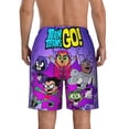 thumbnail image 4 of Teen Titans Go Mens Swim Trunks Quick Dry Swim Shorts Mesh Lining Bathing Suits Swimwear Beach Shorts with Pockets, 4 of 7