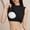 Black, variant on Women Sleeveless Camisole Featuring Detachable Adjustable Thin Straps Light Fabric Daily Shirts for Activities Basic Sleeveless Tops (Light Ashy,XL)