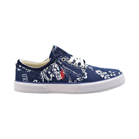 Polo Ralph Lauren Faxon Bear Print Low Men's Shoes Navy-White 816832472-003
