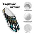 thumbnail image 5 of Kdxio Boho Dreamcatcher Women's Men's Slippers Plush Slip-On House Slipper for Winter Indoor Soft Cushion Non-slip Fluffy Slides Slippers-8, 5 of 7