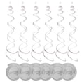 thumbnail image 1 of Toystoory 6 pack/lote colgante en ingredientes seguros artesanía exquisita DIY guirnalda colgante decorativa inodoro Kits de decoración para fiestas Plata, 1 of 6