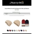 thumbnail image 2 of Made by Olivia Women's Casual Winter Acrylic Knit Beanie For Men and Women, 2 of 4