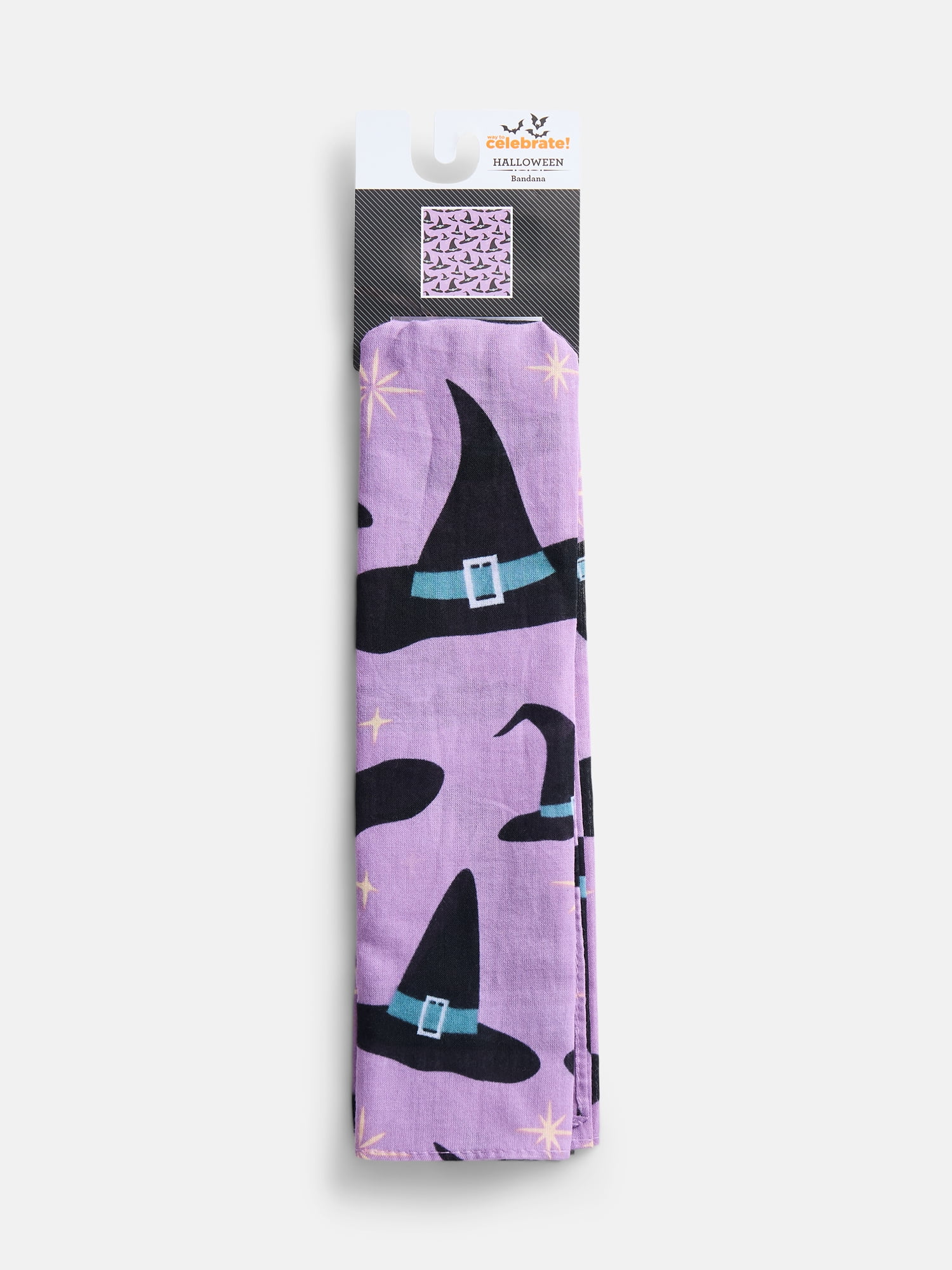 Way To Celebrate Halloween Women's Witch Hat Bandana, One Size, Purple