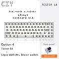 thumbnail image 4 of Freer TESTER68 Kit de Clavier Mécanique mx Sans Fil 2 Modes BT5.0 et 2.4G Option 4, 4 of 5