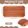 thumbnail image 2 of Wood Slotted Stands Wooden Display Holder Rack Saddle Brown 37.95x19.9x2cm, 2 of 5