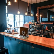 Soimiss 1 Set Menu Holder Horizontal Acrylic Simple Design for Business Owners