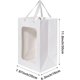 thumbnail image 2 of 6 bolsas de regalo de papel con ventana transparente Kraft bolsas de compras con asas, 11.8 x 7.8 x 6.3 pulgadas, bolsas de regalo de fiesta para regalo, boda, cumpleaños, fiestas (blanco,, 2 of 4