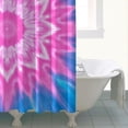 thumbnail image 4 of Pink Tie Dye Lotus Pattern Shower Curtain 72"x72" ,Bathroom Decorative Shower Curtains Set with 12 Hooks,Modern Waterproof Washable Shower Curtain, 4 of 6
