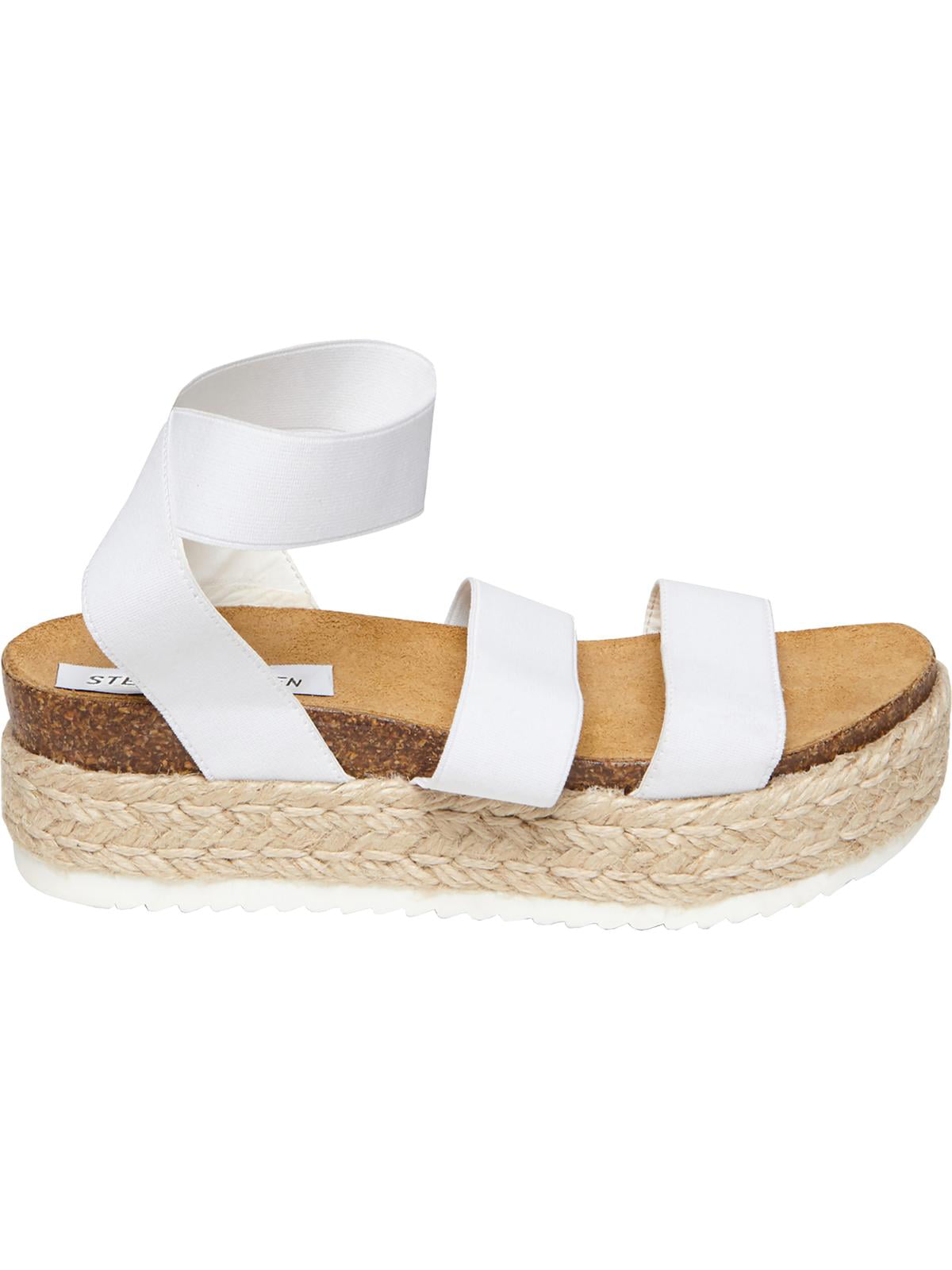 steve madden women's kimmie flatform espadrille sandals white