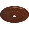 thumbnail image 3 of 31 5/8"OD x 3 5/8"ID x 1 7/8"P Gorleen Ceiling Medallion (Fits Canopies up to 3 5/8"), Hand-Painted Burnished Mahogany Crackle, 3 of 7