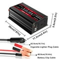 thumbnail image 2 of Generic Inversor 12V a 110V Negro con Pantalla de Voltaje, Potencia Máxima 4000W, Ideal para Cargar Dispositivos Electrónicos en Viajes y Camping, 2 of 6