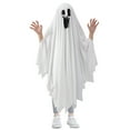 thumbnail image 4 of 3-10T Halloween Ghost Costume Kids Ghostly Costume White Halloween Ghost Cosplay Outfits for Boy Girl, 4 of 8