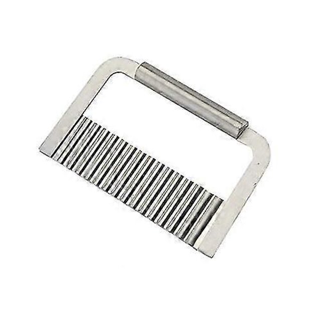 Potato Crinkle Chip Cutter Stainless Steel Wavy Chip Cutter Kitchen Cutting Tool