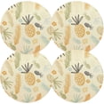 thumbnail image 2 of Pineapple Pattern Placemats Round Table Mats Non-Slip Washable Heat Resistant Kitchen Place Mat for Home Dining Coffee Tabletop (6PCS) Home Decor, 2 of 7