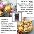 thumbnail image 4 of 34 Pcs/set Christmas Tree Hanging Ball Home Mall Office Wall Tree Window Ball Decor Plastic Ornament  Coffee, 4 of 8
