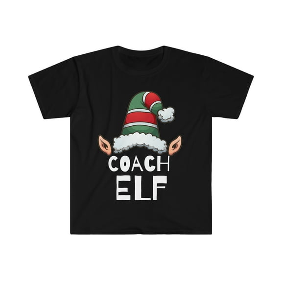 Coach Elf Christmas Unisex T-shirt, S-3XL Holidays Xmas Elves