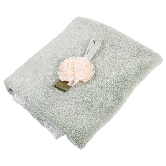unbranded 1Ud Toalla De Mano Verde Redonda En Coral Fleece Para Limpieza Con Alta Absorción