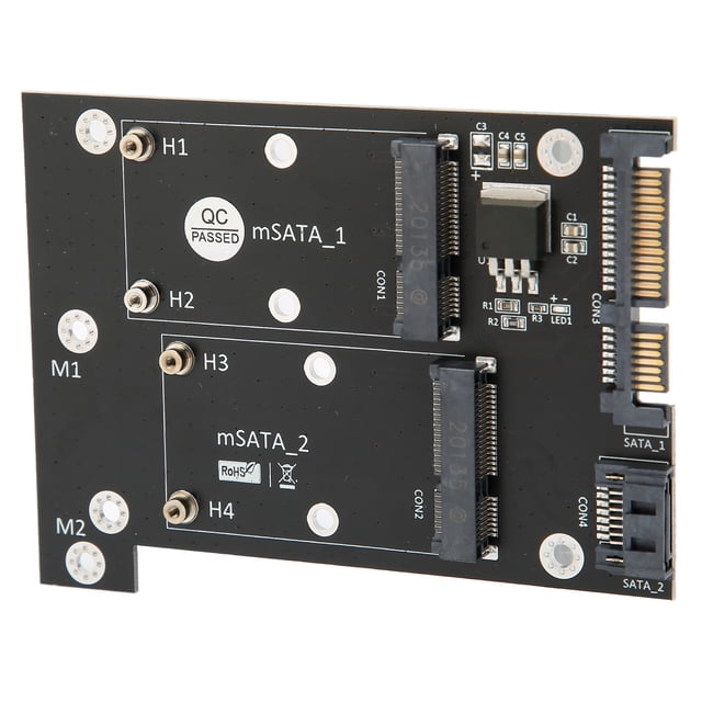 Memory Card Reader,Adapter Card Dual MSATA Adapter Card SATA Adapter Remarkable Clarity