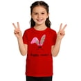 thumbnail image 2 of ZHOGXU Kids Girls Boys T Shirt Short Sleeve Round Neck Cute Cartoon Easter Print Fashion Comfortable Tee Top For Casual Daily Wear,Red,12-13 Years, 2 of 6