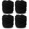 thumbnail image 1 of Hilo de lana para tejer ZHAOCHENG 4xHilo de tejer para crochet negro, 1 of 5