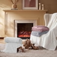 thumbnail image 3 of Sofa Wool Blanket for Home Warm Soft Decorative Striped Throw Ideal for Women and Men 70 100x150 120x200 cm, 3 of 7