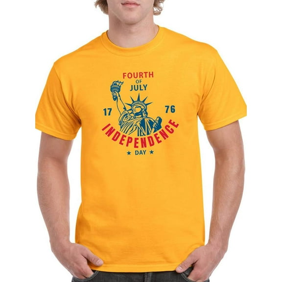 Fourth Of July Independence T-Shirt Men -Image by Shutterstock, Male XX-Large