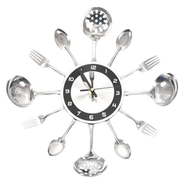 Reloj de pared Soledad Cubiertos Creativos Utensilio de Cocina