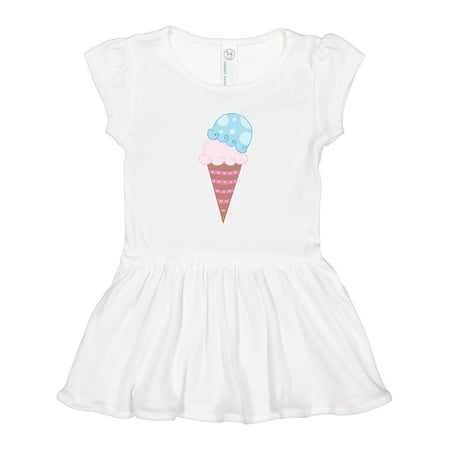 

Inktastic Ice Cream Cone with Heart Gift Toddler Girl Dress