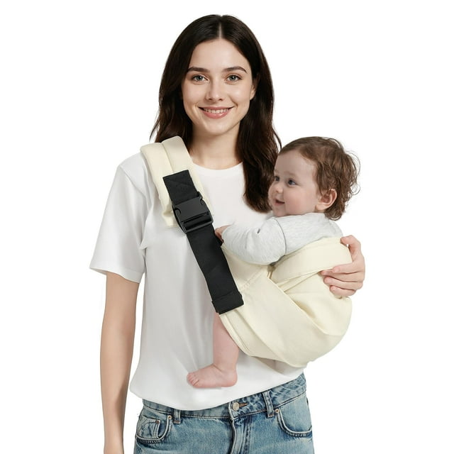 Portabebés tipo bandolera MISSWISDOM para 3-14 kg con hebillas de seguridad
