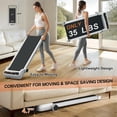 thumbnail image 6 of FYC Walking Treadmill with Incline, 2.5HP Low Noise Walking Pad Jogging Running Machine with Remote Control, LED Display and Bluetooth, Under Desk Treadmill for Home Office, White, 6 of 7
