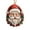 D, variant on Santa Claus Christmas Tree Ornaments,Funny Hanging Santa Claus Figurines with Rope, Cute Resin Santa Claus Ornaments for Christmas Tree Decorations Party Holiday Home Office Supplies