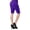 Purple, variant on HyBrid & Company Womens 11.5 inch Inseam Butt Lift Stretch Bermuda Shorts