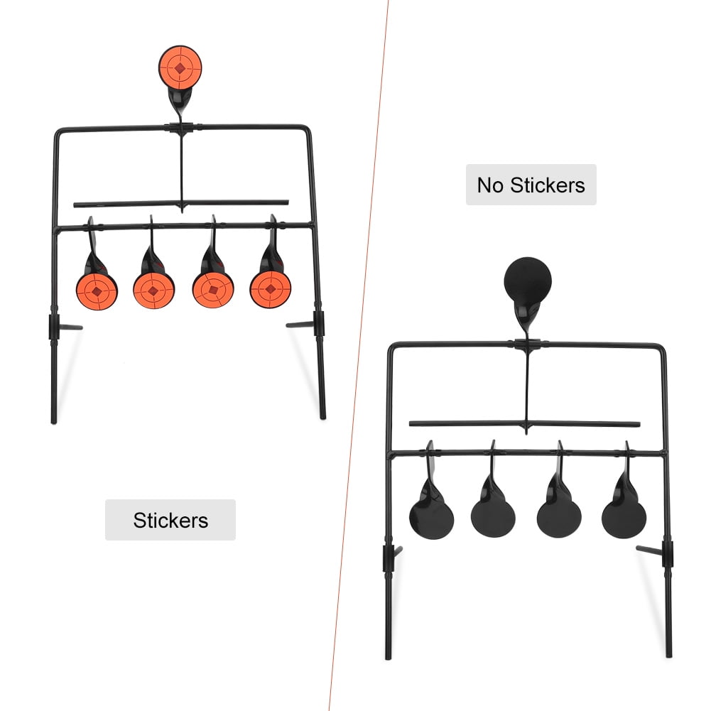 Shooting Target, Steel Shooting Target Stand Firm Stable Wear Resistant Sturdy Appropriate Size Professional With Stickers For Men Women For Outdoor Activities