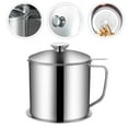 Hemoton Oil Strainer Grease Pot Storage Container Cooking Separator
