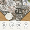 thumbnail image 3 of Luku 5ft*7ft Runner Rug Washable Moroccan Trellis Hallway Runner, Non-Slip Stain Resistant Area Rug Vintage Distressed Floral Kitchen Mat Floor Cover Carpet for Doorway Bedside, 3 of 7