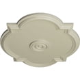 thumbnail image 3 of Ekena Millwork 24"W x 20 1/2"H x 1 1/8"P Waltz Ceiling Medallion (Fits Canopies up to 5 1/4"), Hand-Painted Clear Yellow, 3 of 5