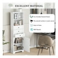 thumbnail image 6 of GDF Studio 67.3" Tall Storage Cabinet with 3 Drawers and Adjustable Shelves, MDF Board, White, 6 of 8