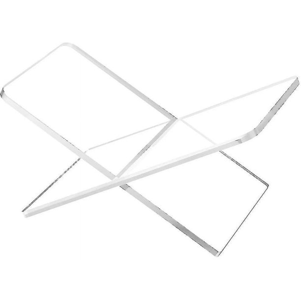 Soporte de acrílico para libros, soporte de exhibición de libros abierto, soporte de acrílico transparente para libros, soporte para libros en forma de X, café