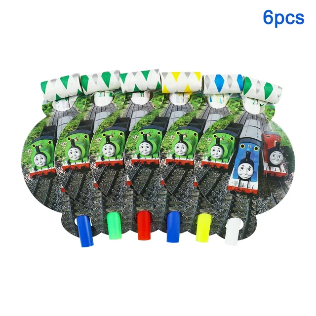 Train Birthday Party Balloon Decoration Set Disposable Tableware Banner Background Stationery Baby Shower Thomas Blowout 6pcs Other