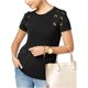 thumbnail image 1 of Camiseta básica con cordones Michael Kors para mujer color negro grande, 1 of 2