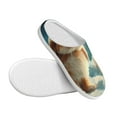 thumbnail image 3 of Balery Starry Sky Cloud Cute Rabbit Pattern Women's Fuzzy Memory Foam Slippers Fluffy Winter House Shoes Indoor and Outdoor-35/36, 3 of 7